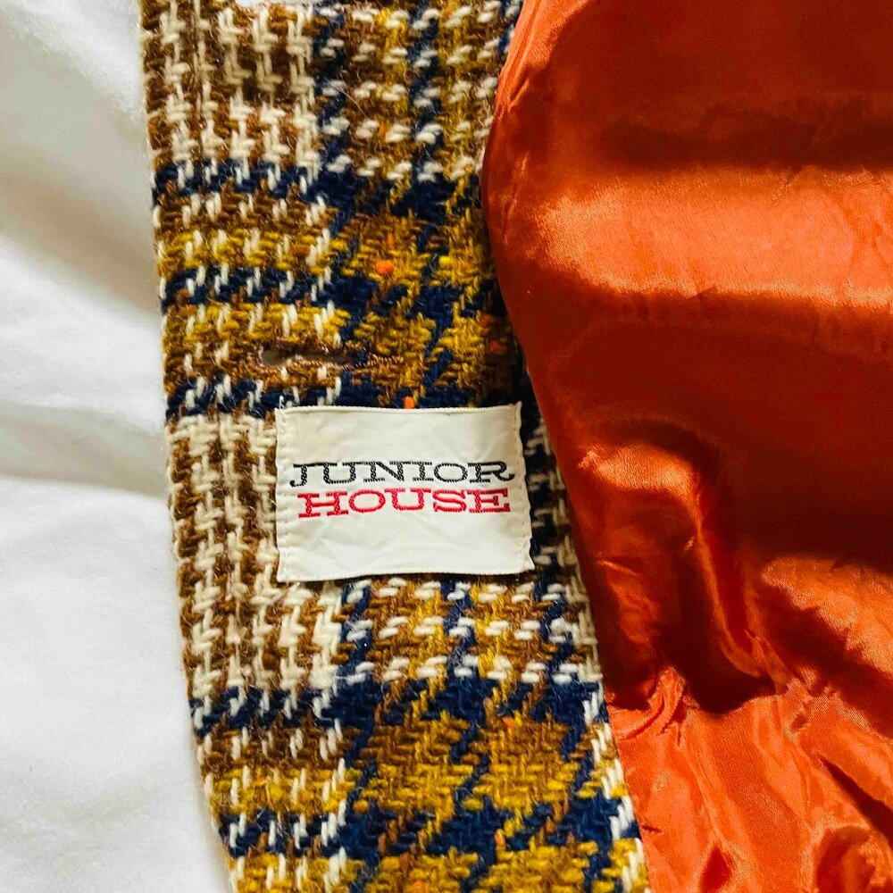 Colorful Vintage Tweed Plaid Blazer - Women's Small (~4-6, petite freindly) - Picture 3 of 7